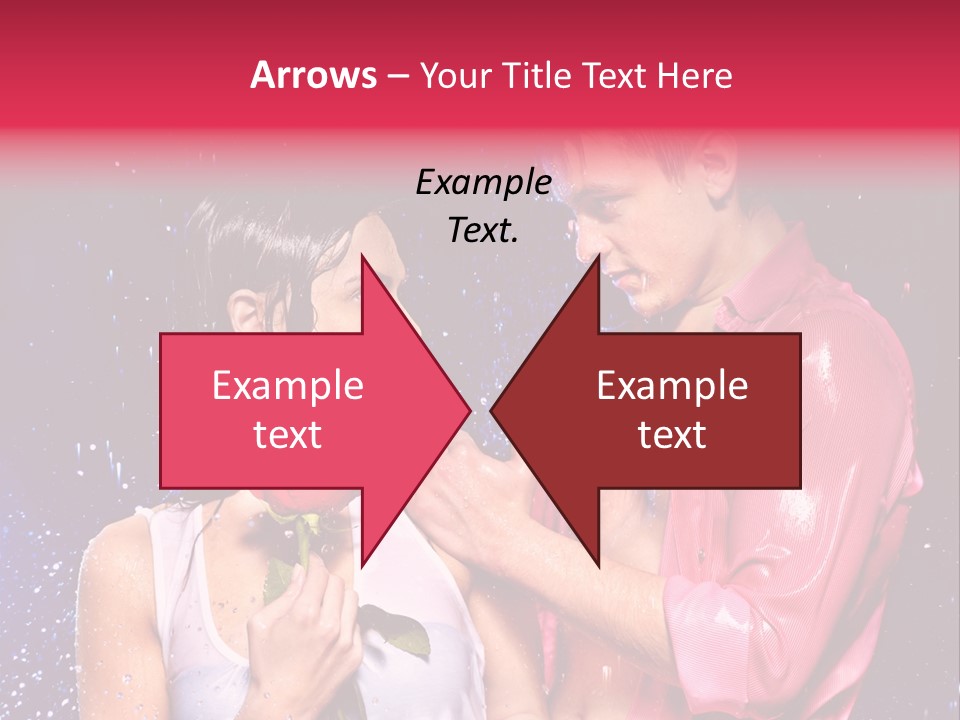 Rain Wetting Eye Closed PowerPoint Template