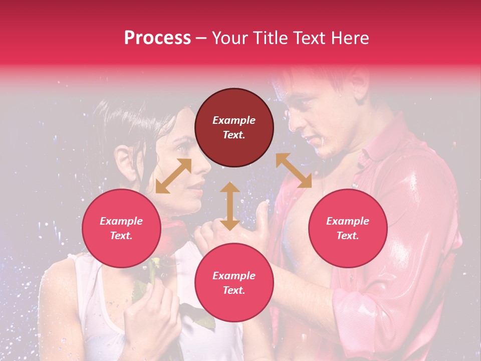 Rain Wetting Eye Closed PowerPoint Template