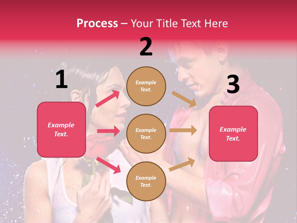 Rain Wetting Eye Closed PowerPoint Template