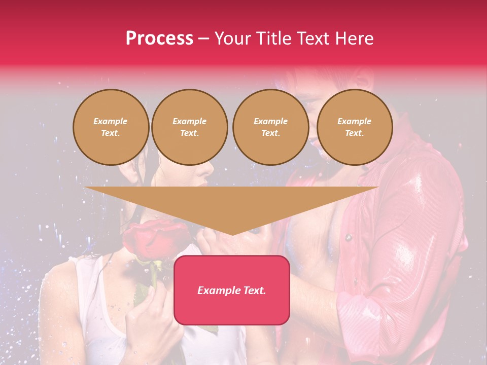 Rain Wetting Eye Closed PowerPoint Template