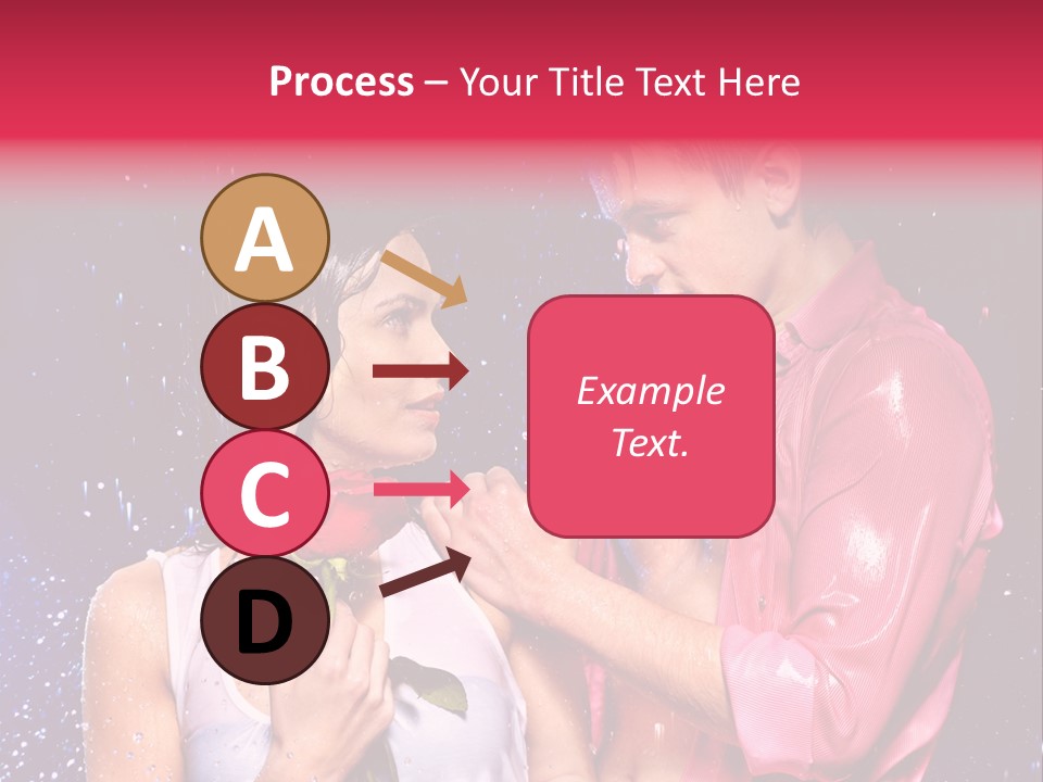 Rain Wetting Eye Closed PowerPoint Template