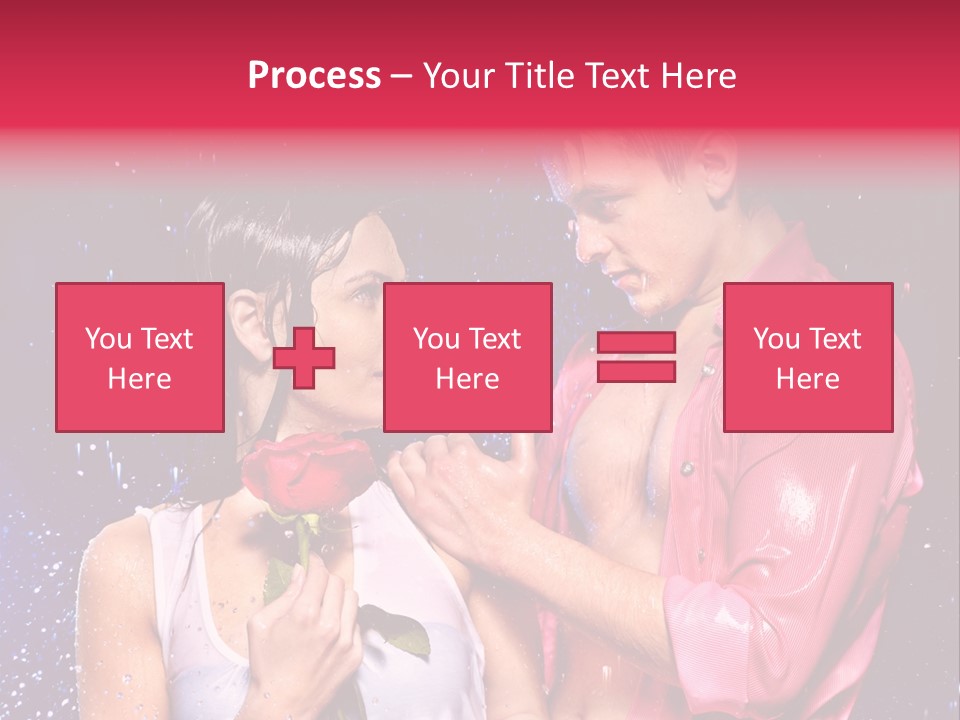 Rain Wetting Eye Closed PowerPoint Template