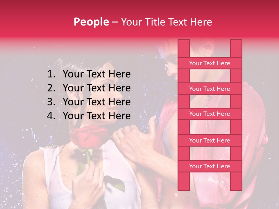 Rain Wetting Eye Closed PowerPoint Template