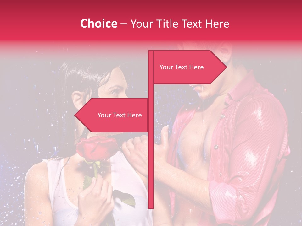 Rain Wetting Eye Closed PowerPoint Template