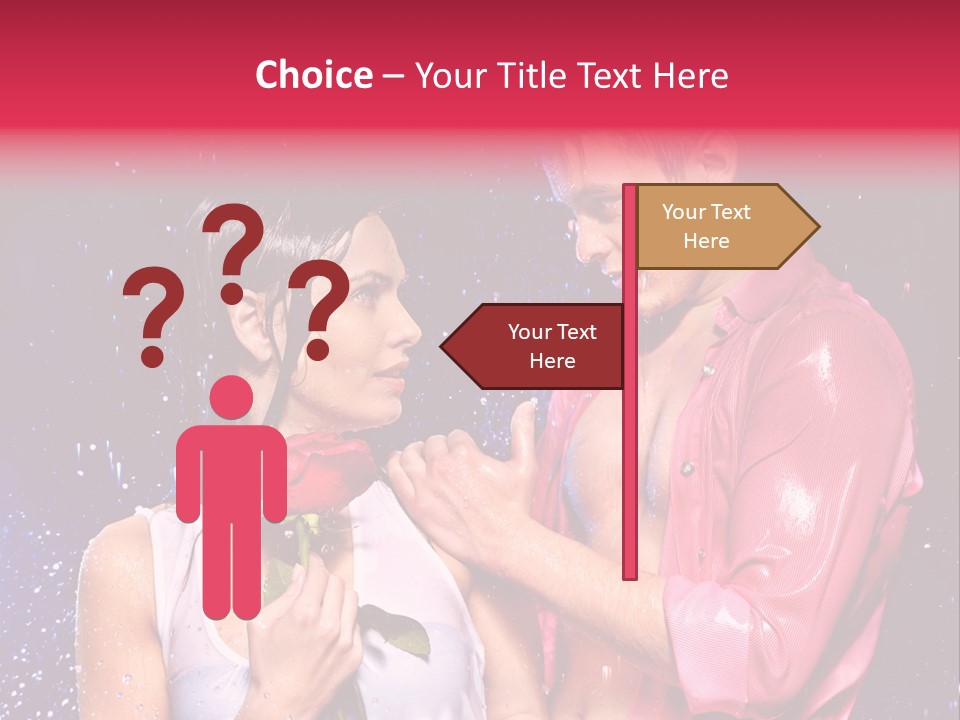 Rain Wetting Eye Closed PowerPoint Template