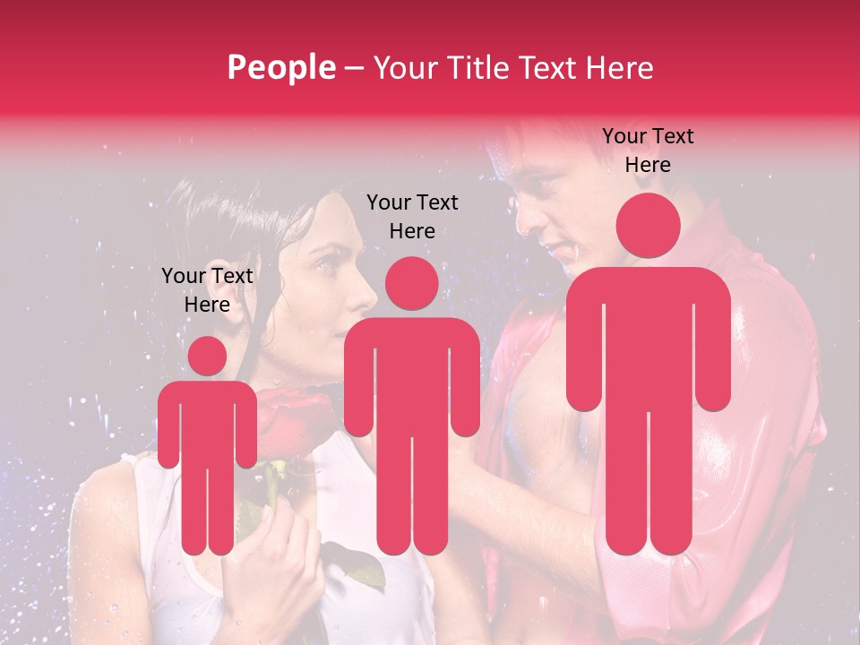 Rain Wetting Eye Closed PowerPoint Template