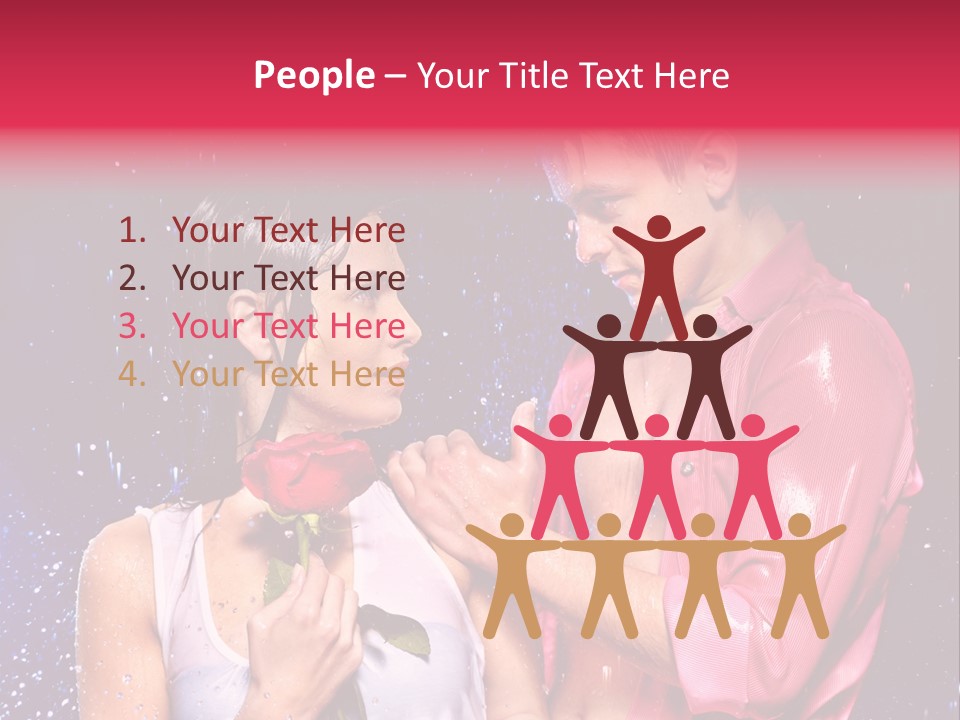 Rain Wetting Eye Closed PowerPoint Template