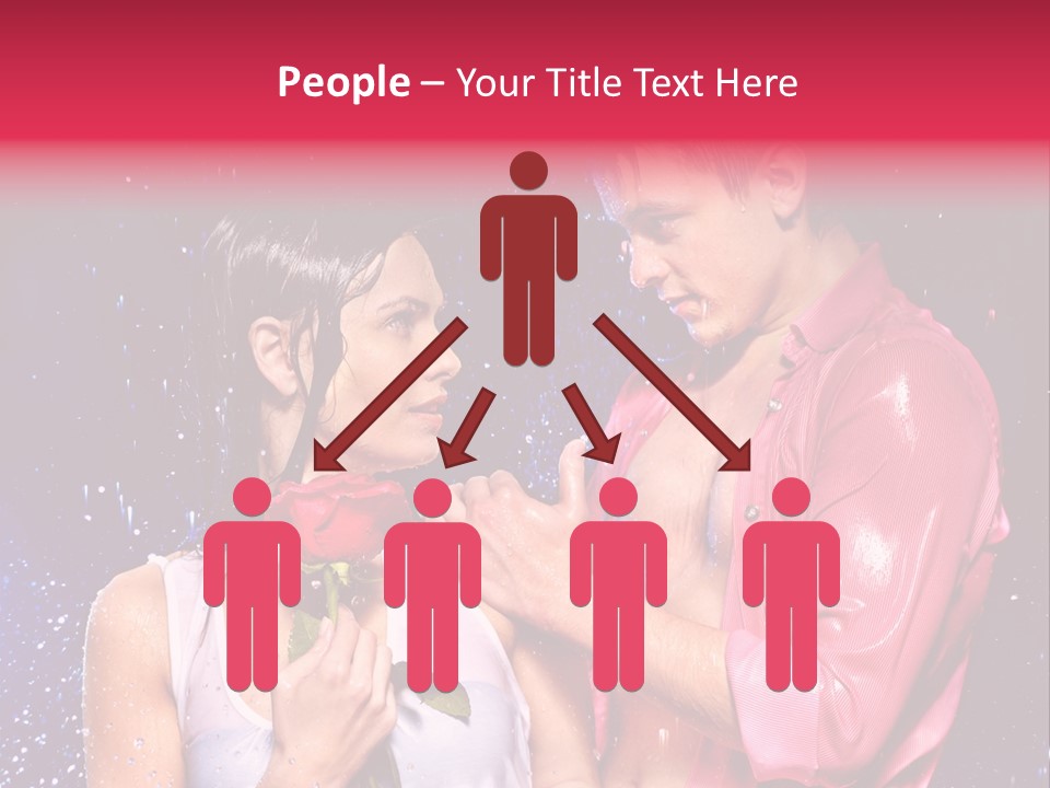 Rain Wetting Eye Closed PowerPoint Template