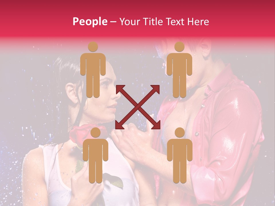 Rain Wetting Eye Closed PowerPoint Template