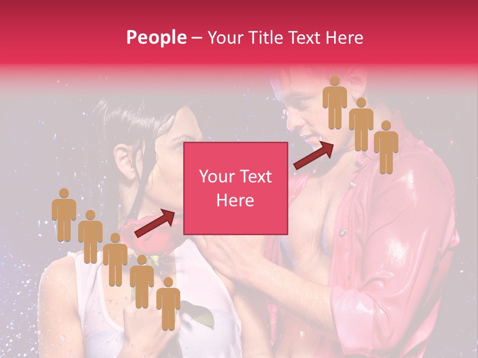 Rain Wetting Eye Closed PowerPoint Template