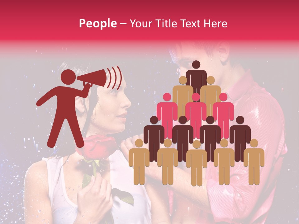 Rain Wetting Eye Closed PowerPoint Template