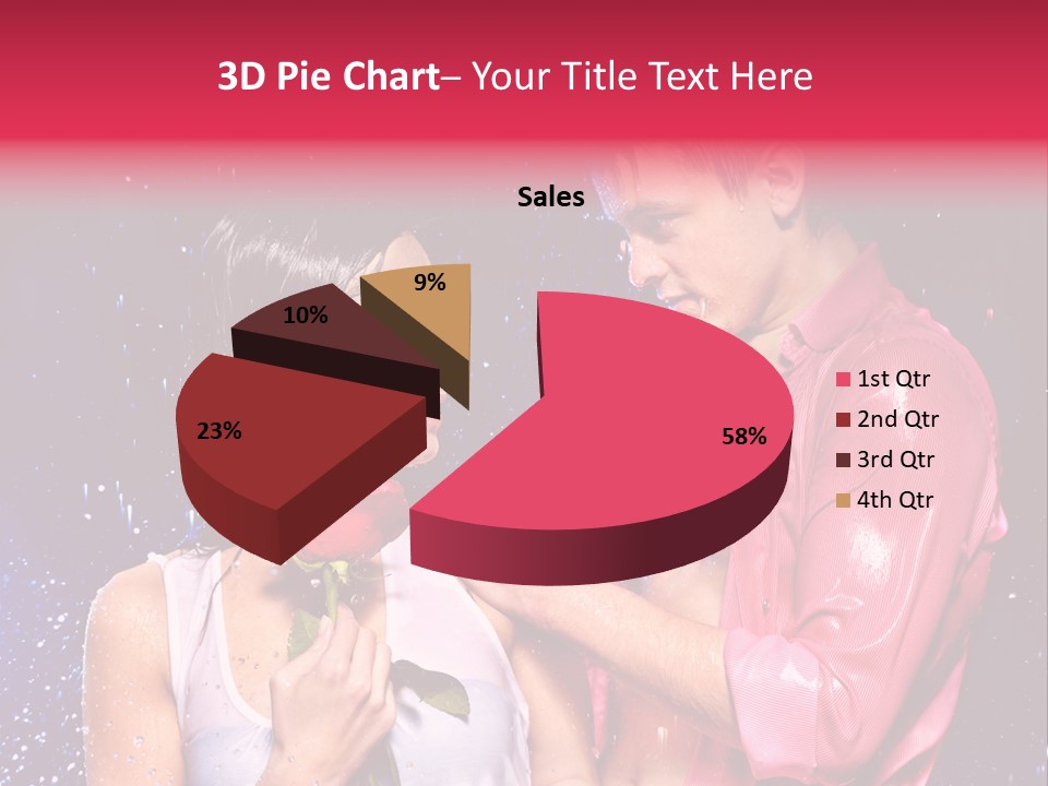 Rain Wetting Eye Closed PowerPoint Template