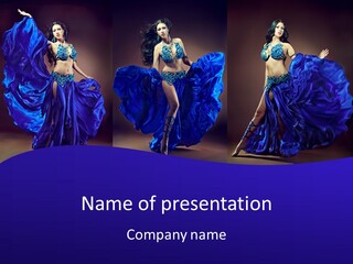 Oriental Dance Arabic Abdomen PowerPoint Template