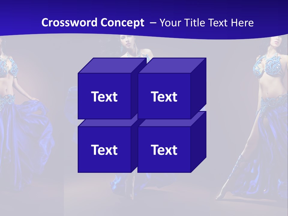 Oriental Dance Arabic Abdomen PowerPoint Template