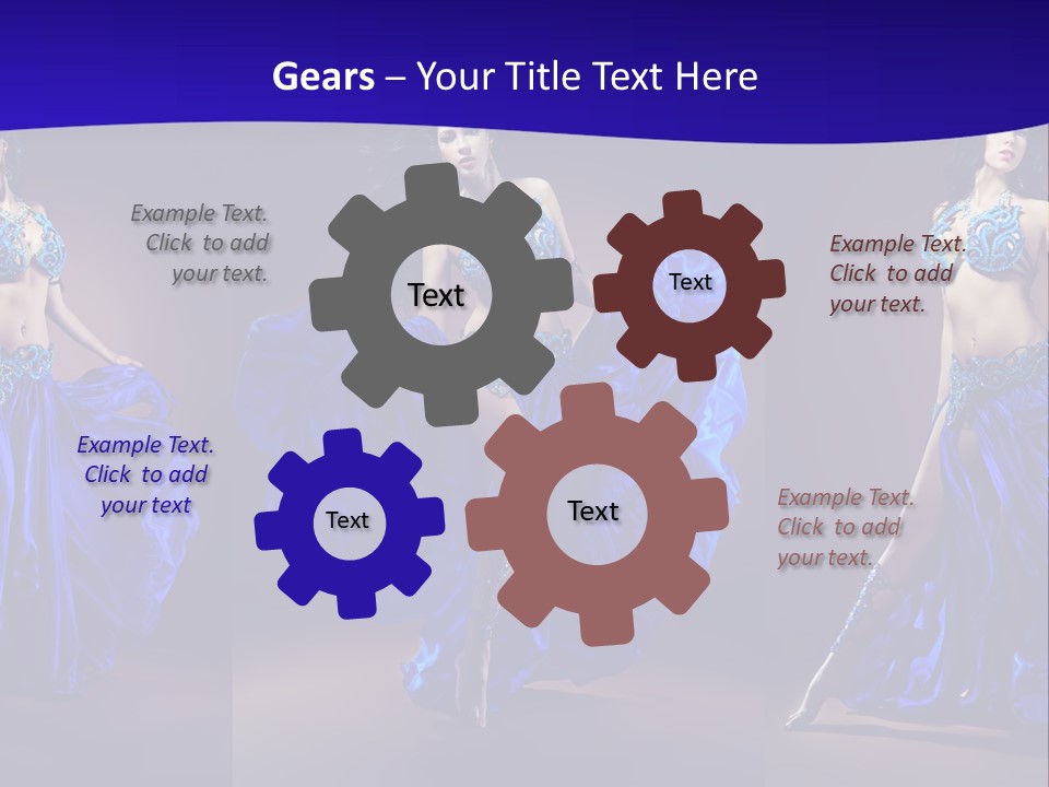 Oriental Dance Arabic Abdomen PowerPoint Template