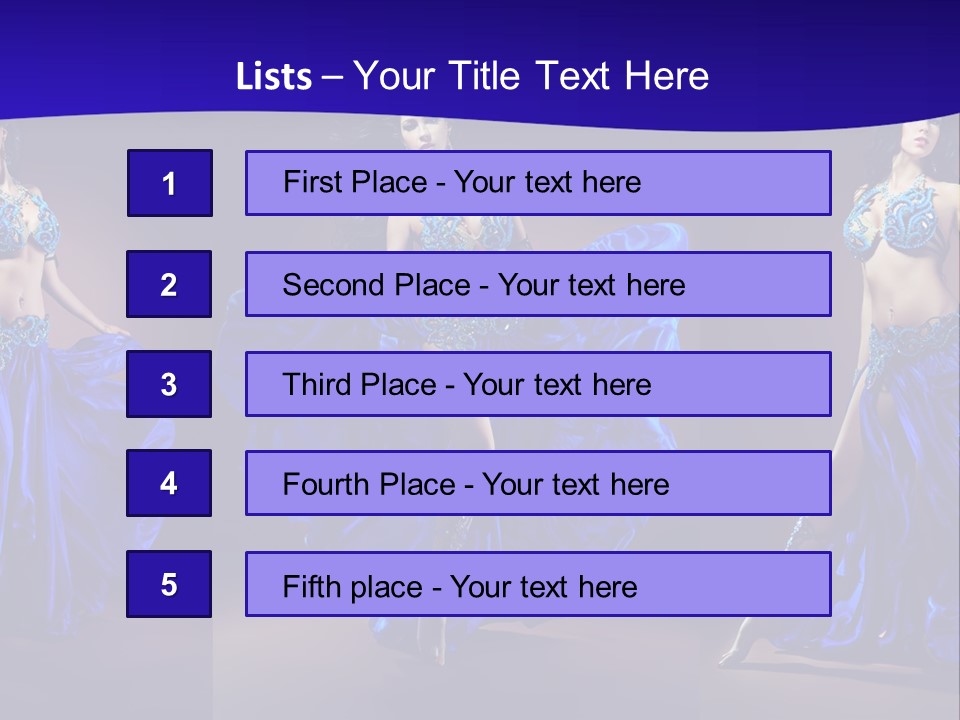 Oriental Dance Arabic Abdomen PowerPoint Template