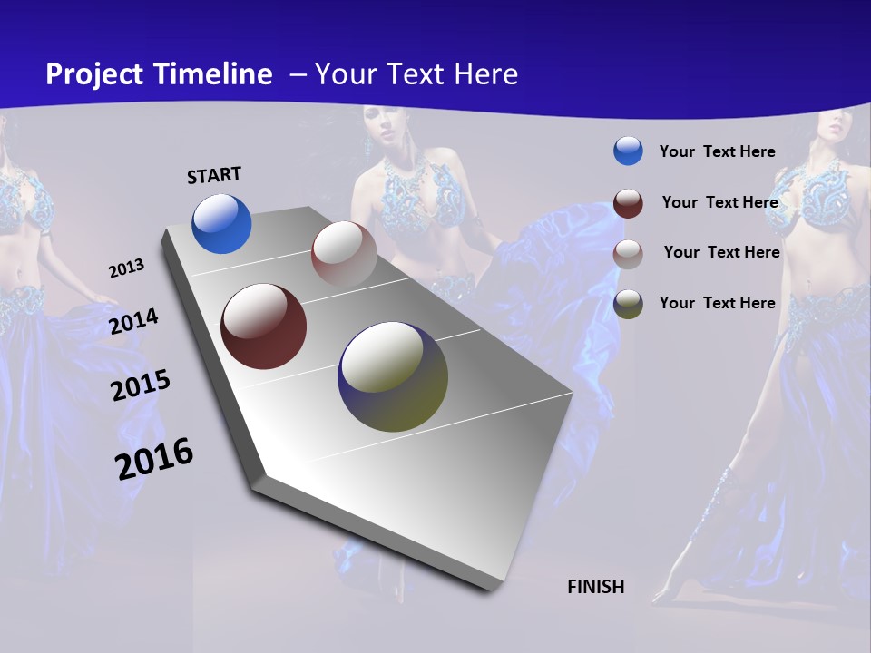 Oriental Dance Arabic Abdomen PowerPoint Template