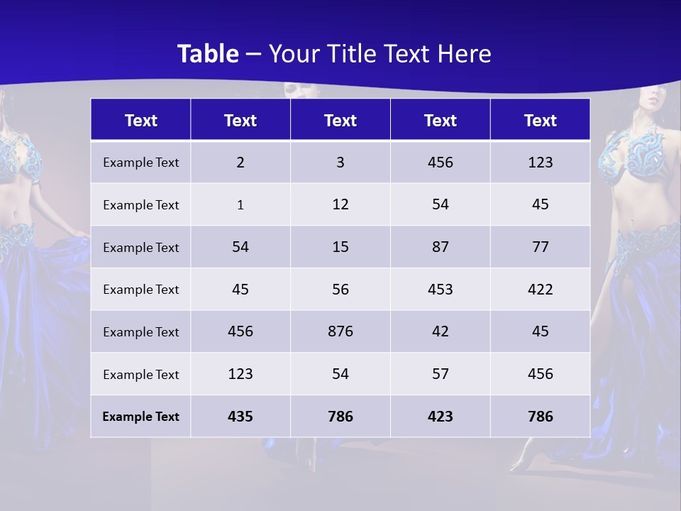 Oriental Dance Arabic Abdomen PowerPoint Template