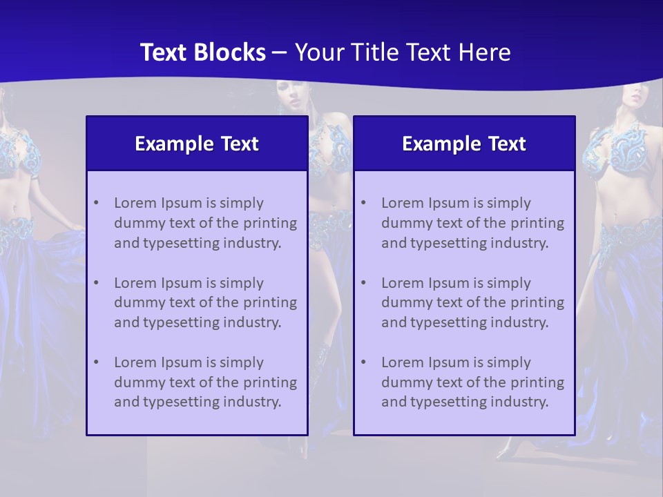 Oriental Dance Arabic Abdomen PowerPoint Template