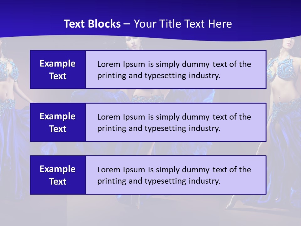 Oriental Dance Arabic Abdomen PowerPoint Template
