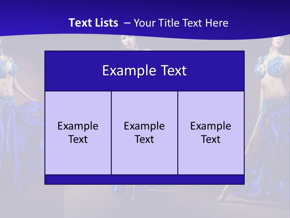 Oriental Dance Arabic Abdomen PowerPoint Template