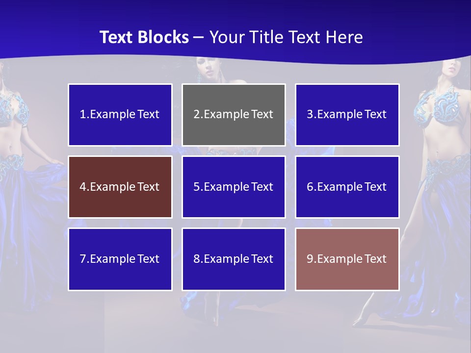 Oriental Dance Arabic Abdomen PowerPoint Template