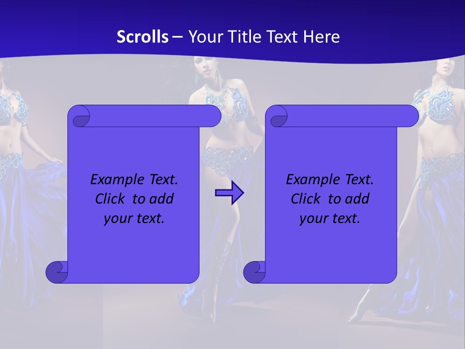 Oriental Dance Arabic Abdomen PowerPoint Template