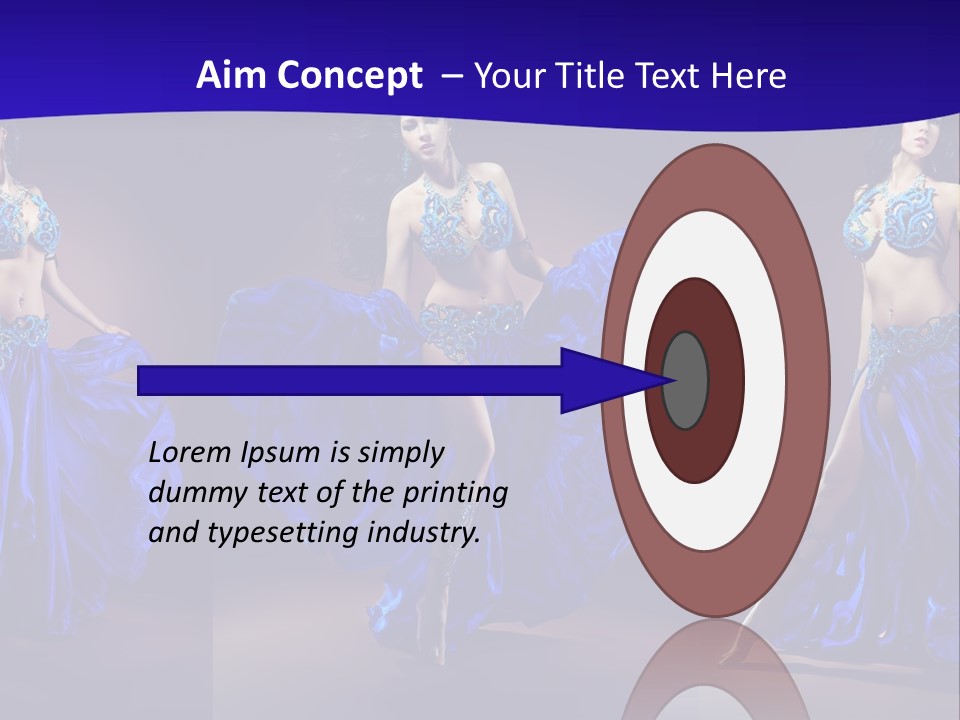 Oriental Dance Arabic Abdomen PowerPoint Template