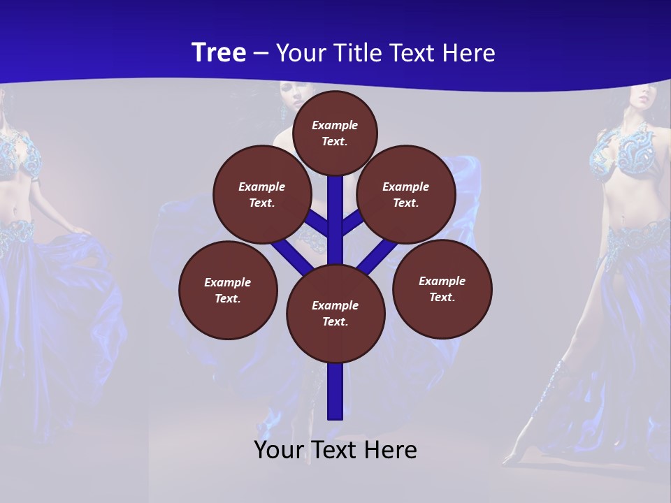 Oriental Dance Arabic Abdomen PowerPoint Template