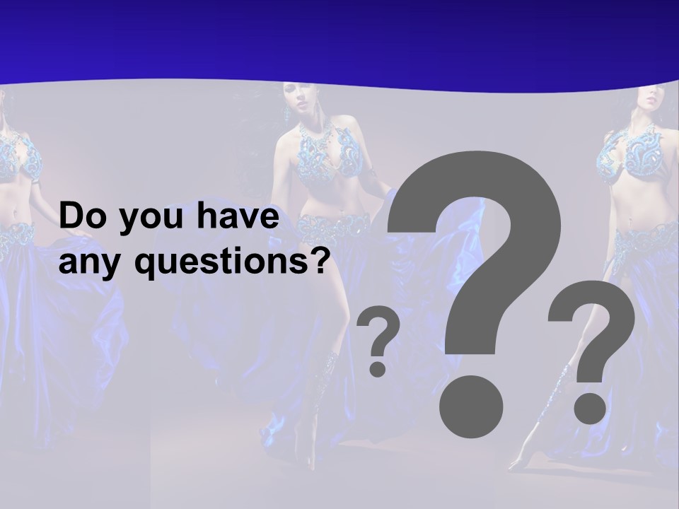 Oriental Dance Arabic Abdomen PowerPoint Template