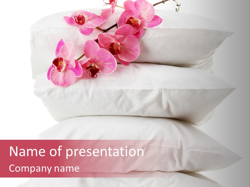 Softness Pillows Bedroom PowerPoint Template