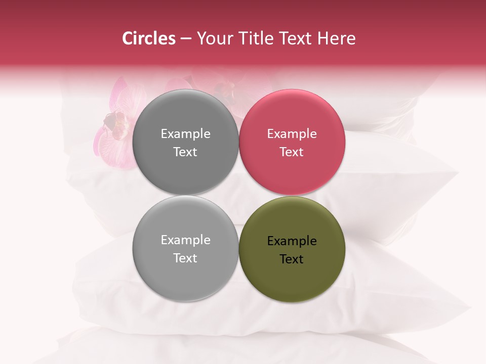Softness Pillows Bedroom PowerPoint Template