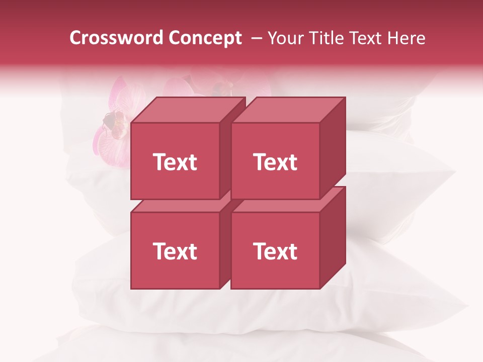 Softness Pillows Bedroom PowerPoint Template