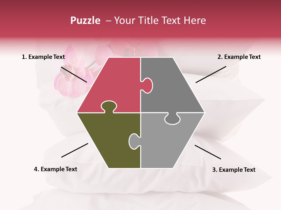 Softness Pillows Bedroom PowerPoint Template