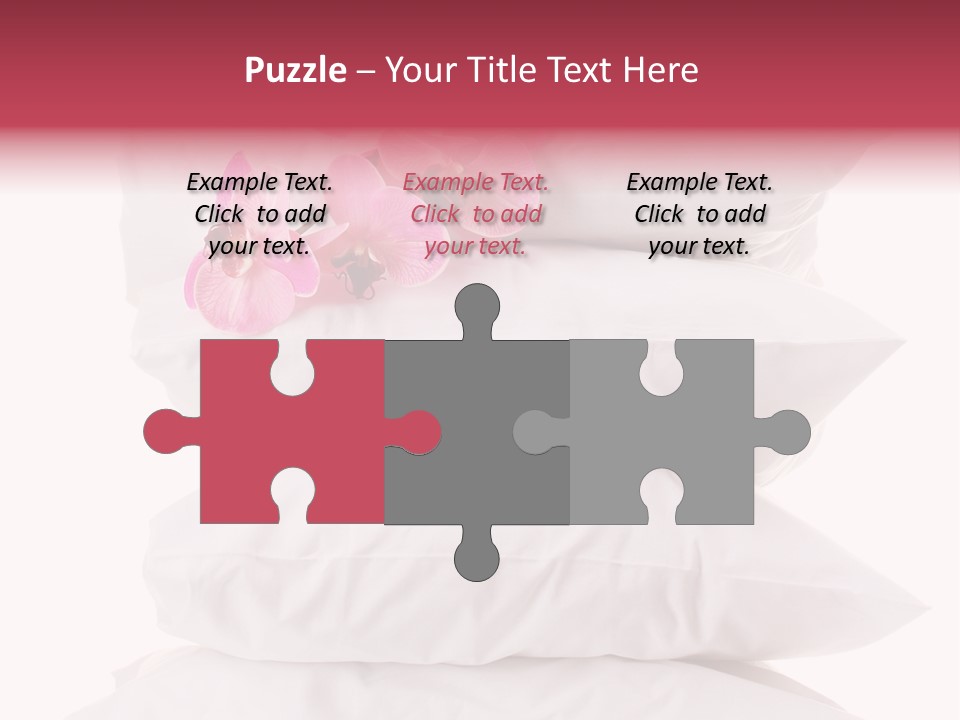 Softness Pillows Bedroom PowerPoint Template