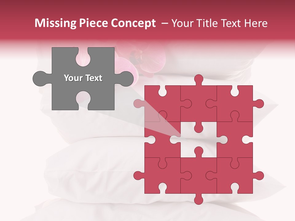 Softness Pillows Bedroom PowerPoint Template