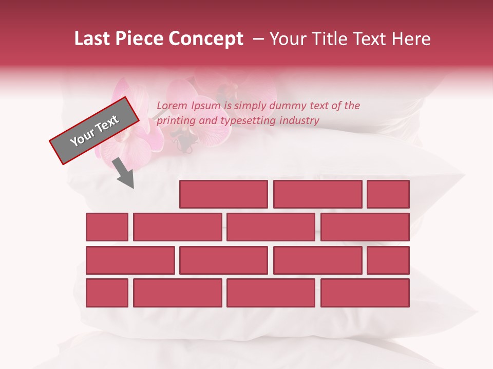 Softness Pillows Bedroom PowerPoint Template