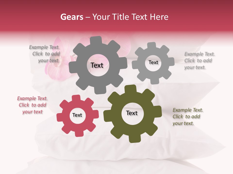 Softness Pillows Bedroom PowerPoint Template
