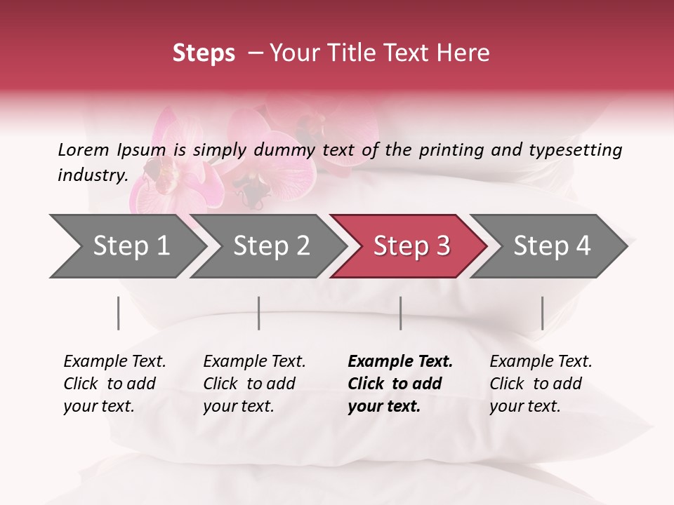 Softness Pillows Bedroom PowerPoint Template