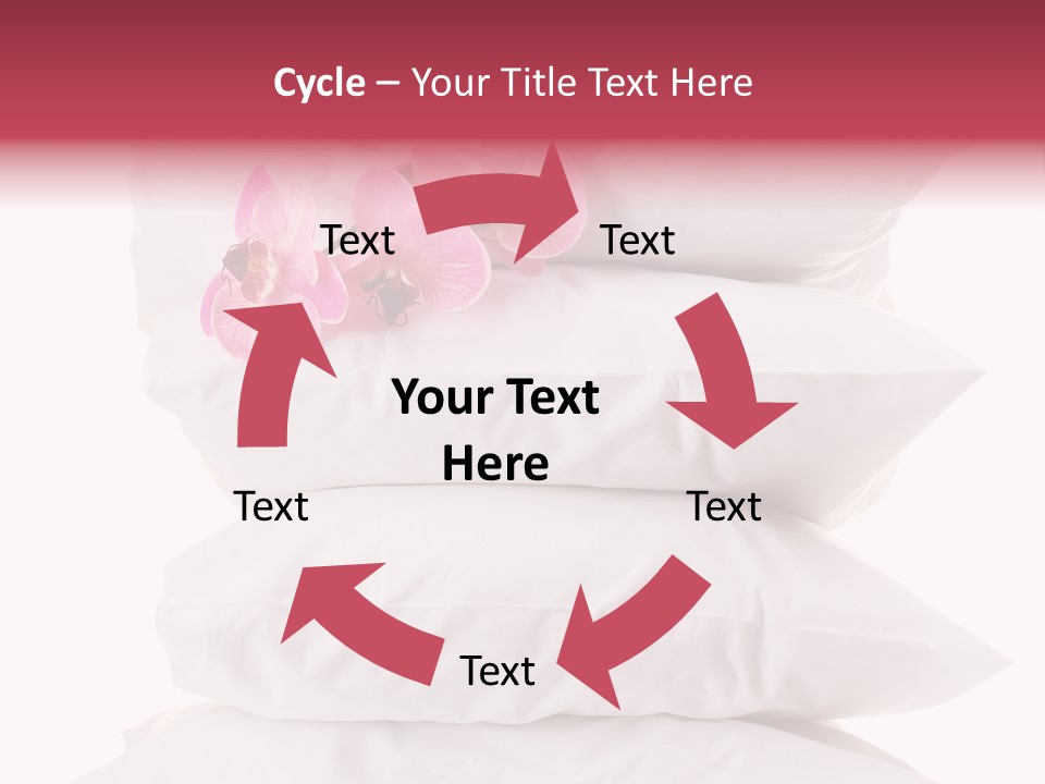 Softness Pillows Bedroom PowerPoint Template