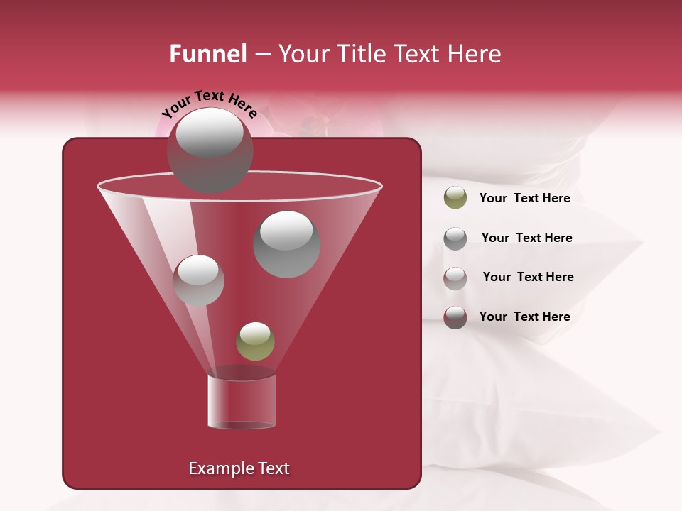 Softness Pillows Bedroom PowerPoint Template