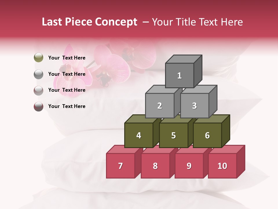 Softness Pillows Bedroom PowerPoint Template