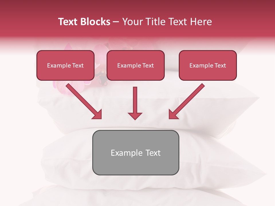 Softness Pillows Bedroom PowerPoint Template