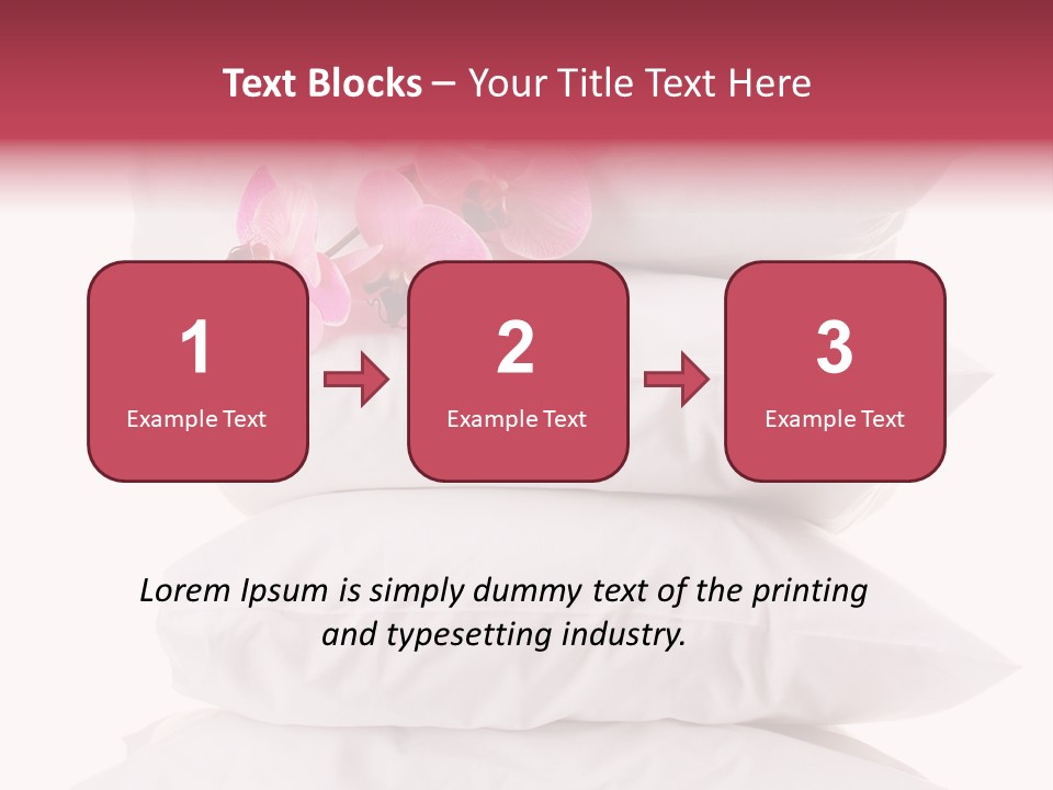 Softness Pillows Bedroom PowerPoint Template