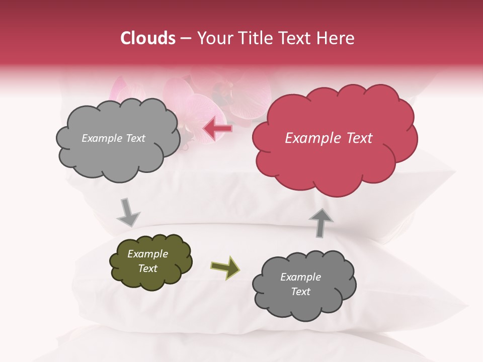 Softness Pillows Bedroom PowerPoint Template