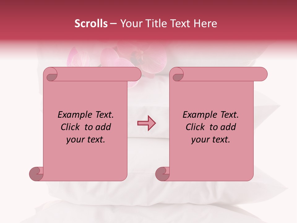 Softness Pillows Bedroom PowerPoint Template