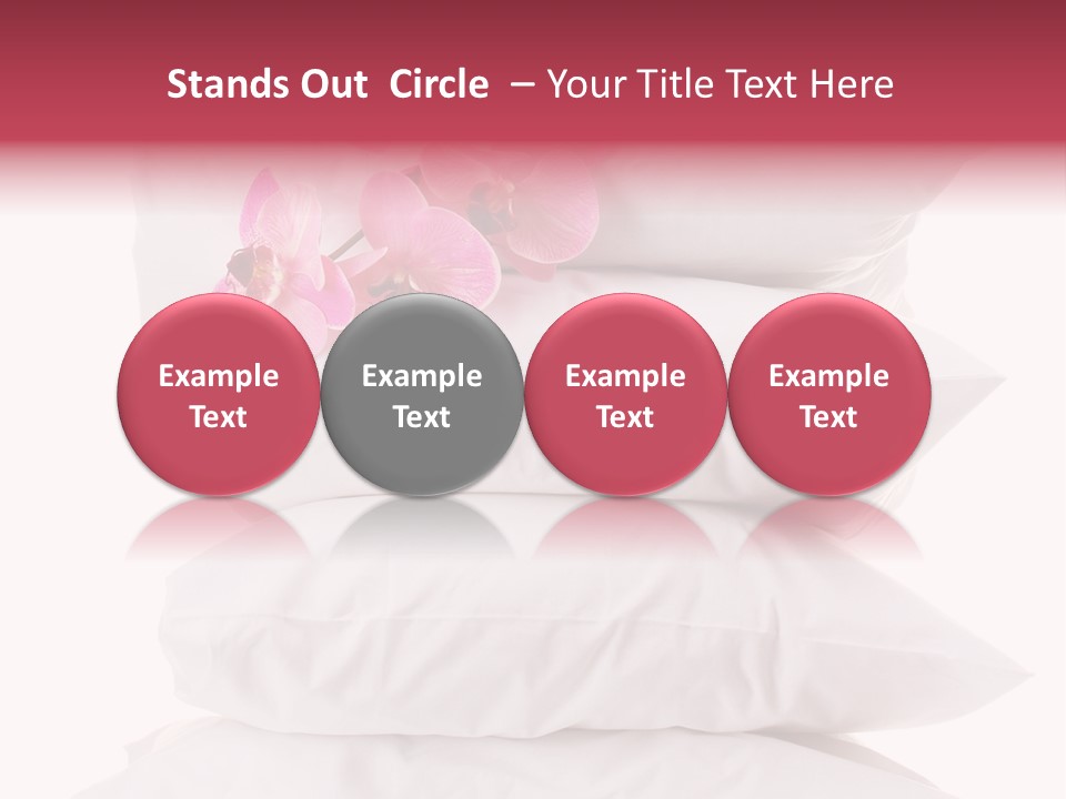 Softness Pillows Bedroom PowerPoint Template