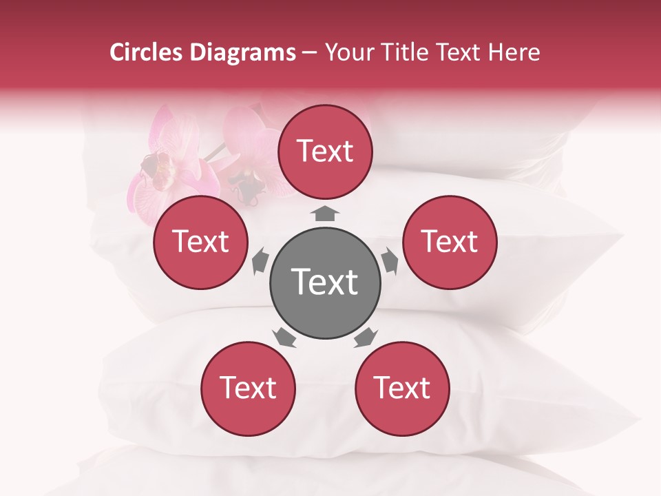 Softness Pillows Bedroom PowerPoint Template