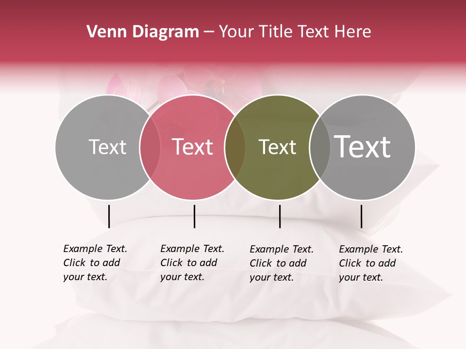 Softness Pillows Bedroom PowerPoint Template