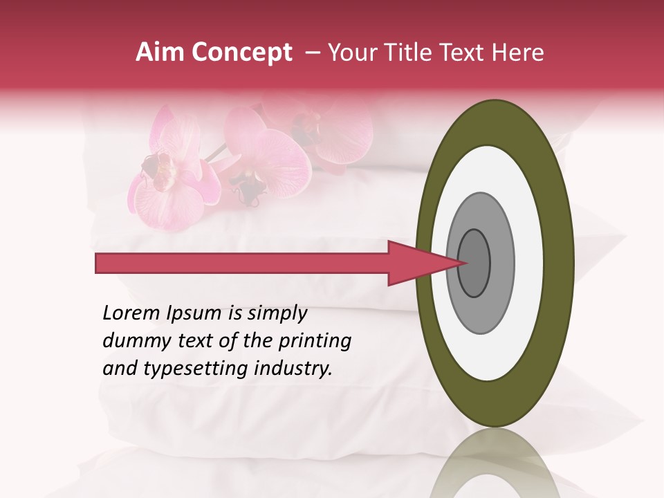 Softness Pillows Bedroom PowerPoint Template